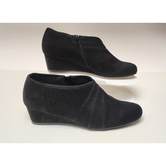 IMPO Ginette Pointed Toe Women's Wedge Heel Bootie Shoes Size 6.5W - Picture 6 of 9